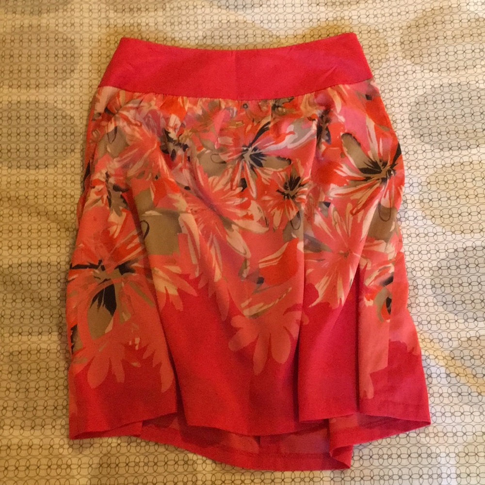 Limited tulip skirt pink floral XS